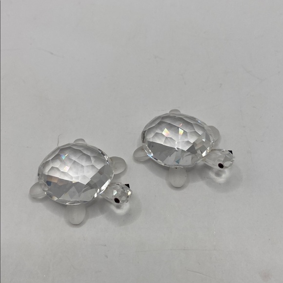 Swarovski Crystal Baby Tortoises Set of 2 With Mirror Base - Picture 5 of 8